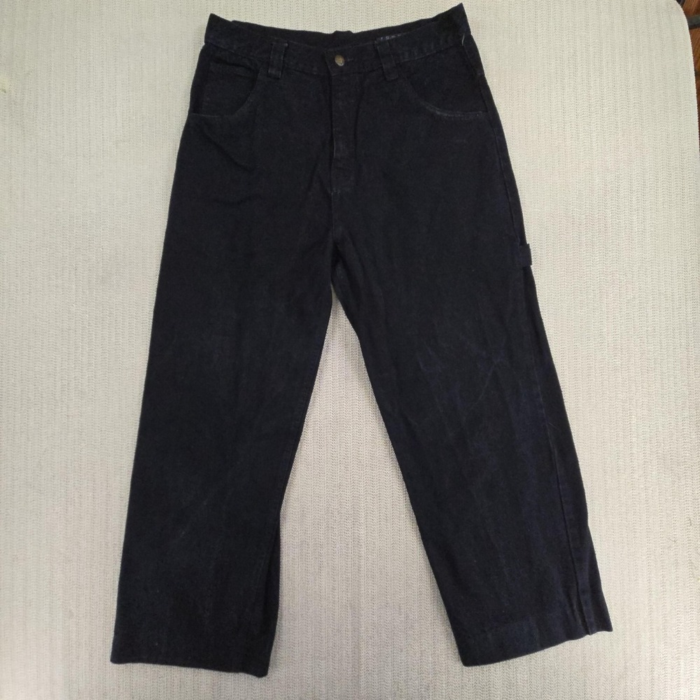 Vintage Tommy Hilfiger Jeans Mens 34x27 Black Baggy Skater Grunge Y2K 90s